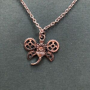 Steampunk butterfly necklace